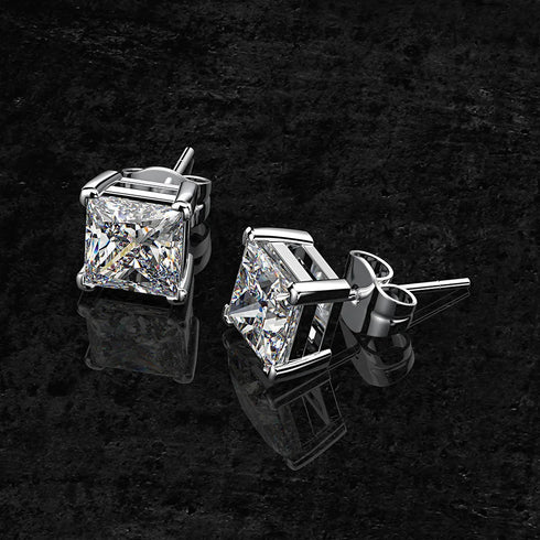 MJ-54 D Color Moissanite Lab Diamond Stud Earring For Women 925 Sterling Silver Wedding Engagement Ear Studs Jewelry